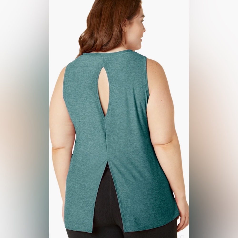 Beyond Yoga green Open-Back Tank Top